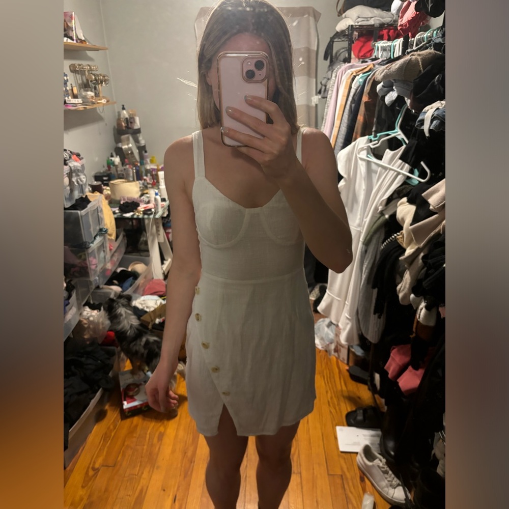 Sabo skirt white button down dress